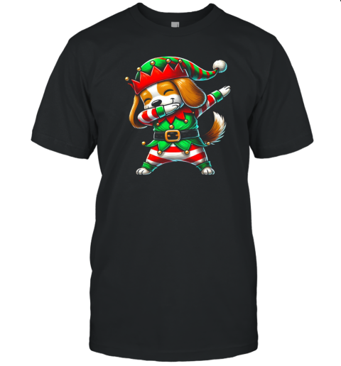 Christmas Beagle Elf Funny Beagle Lover T-Shirt