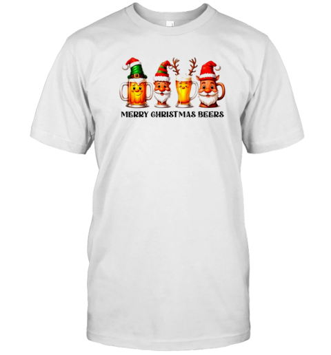 Christmas Drinking Merry Christmas Santa Beer T-Shirt