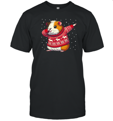 Christmas Guinea Pig Lover Funny Guinea Pig Ugly Christmas T-Shirt