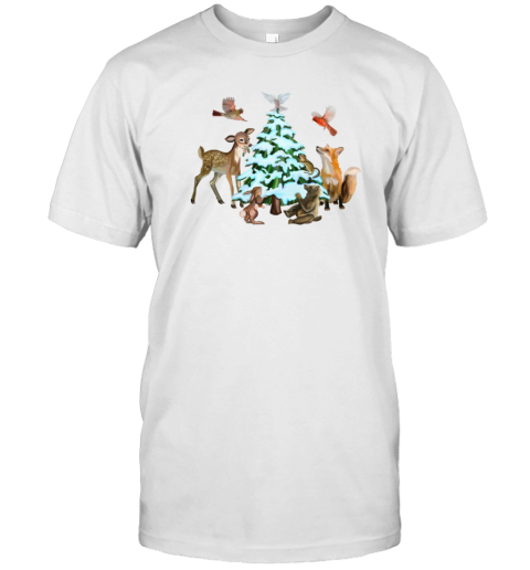 Christmas Woodland Animals Of The Forest T-Shirt