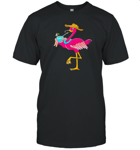 Flamingo Hawaiian Summer Tropical Luau T-Shirt