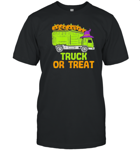 Garbage Truck Pumpkins Baby Halloween T-Shirt