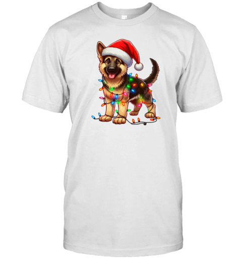 German Shepherd Dog Christmas T-Shirt