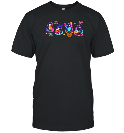 Ghost Neon Halloween T-Shirt