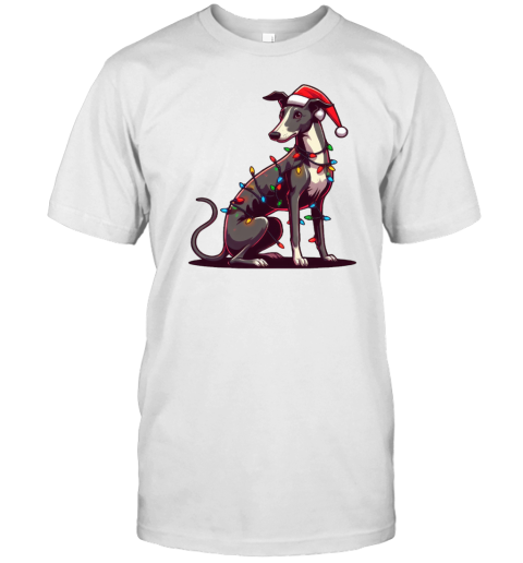 Greyhound Dog Christmas T-Shirt