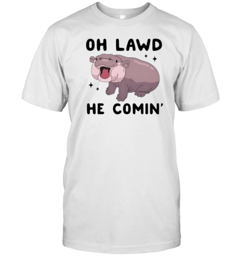 Moo Deng Oh Lawd He Comin Cute T-Shirt