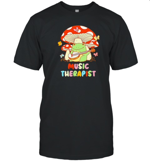 Music Therapist Therapy Design Cottage Core Cartoon Design T-Shirt