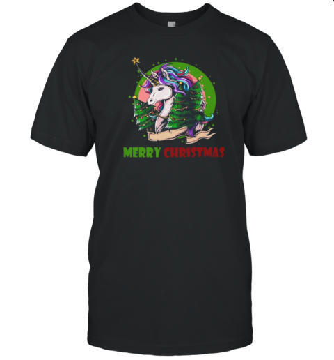 Unicorn Merry Christmas Essential T-Shirt