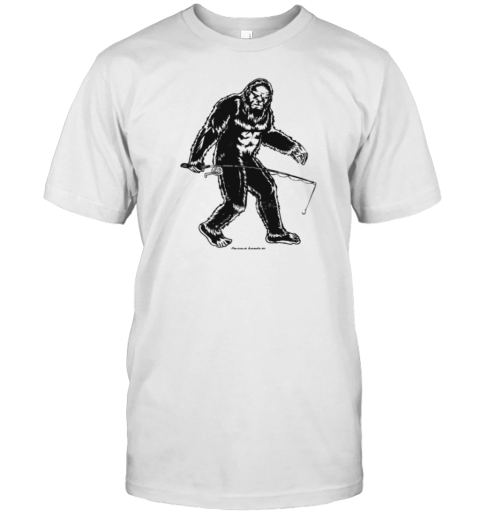 Funny Bigfoot Fishing T-Shirt