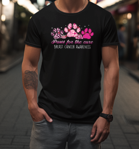 Paws For The Cure Dog Breast Cancer T-Shirt