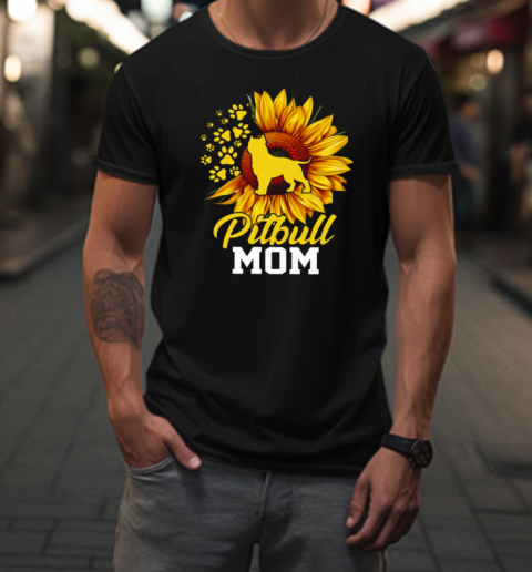 Pitbull Mom  Mother's Day Pitbull Dog T-Shirt