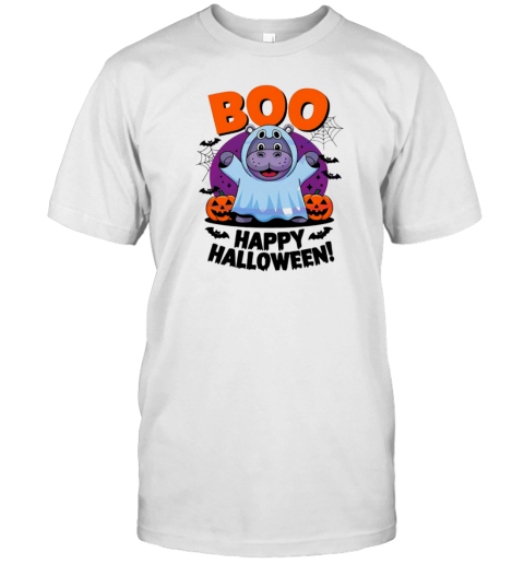 Cute Moo Deng Halloween Boo T-Shirt