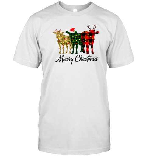 Merry Christmas Interesting Xmas Cow T-Shirt