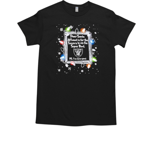 Dear Santa Las Vegas Raiders Christmas Lights T-Shirt