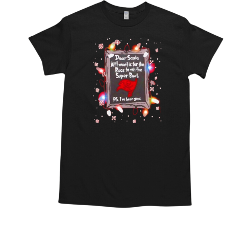 Dear Santa Tampa Bay Buccaneers Christmas Lights T-Shirt