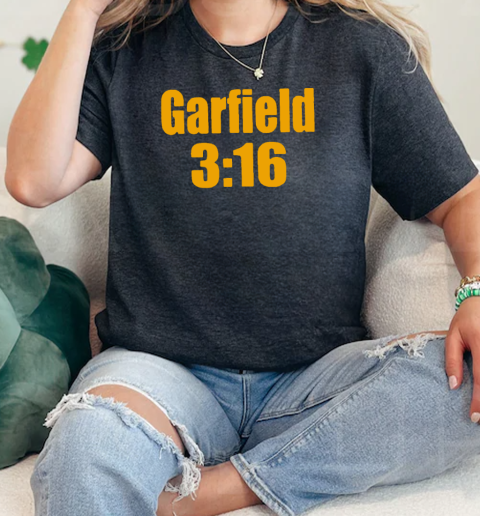 Garfield 3 16 Fuck Mondays Eat Lasagna  Classic Womens T-shirt