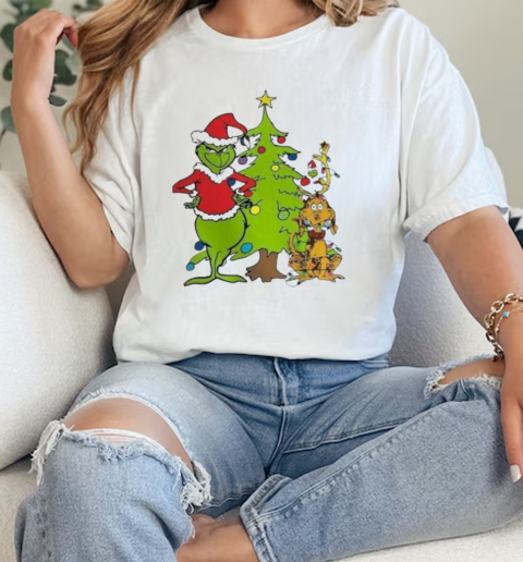 Grinc With Dog The Xmas  Classic Womens T-shirt