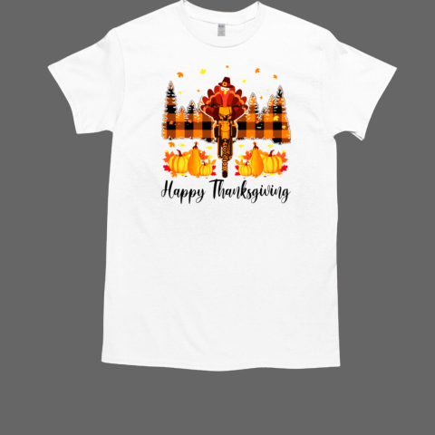 Happy Thanksgiving Dirt Bike Autumn T-Shirt