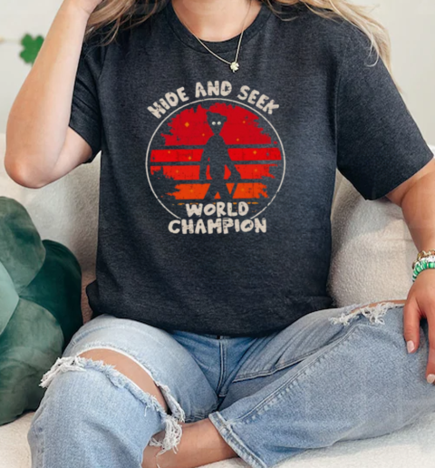 Hide And Seek World Champion Vintage  Classic Womens T-shirt