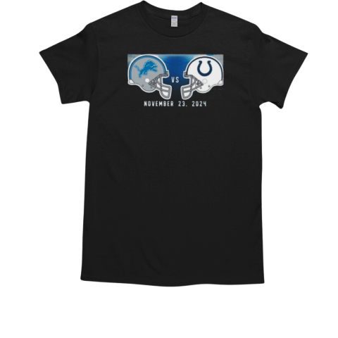 Indianapolis Colts vs Detroit Lions November 23 2024 Kickoff Game Helmet T-Shirt