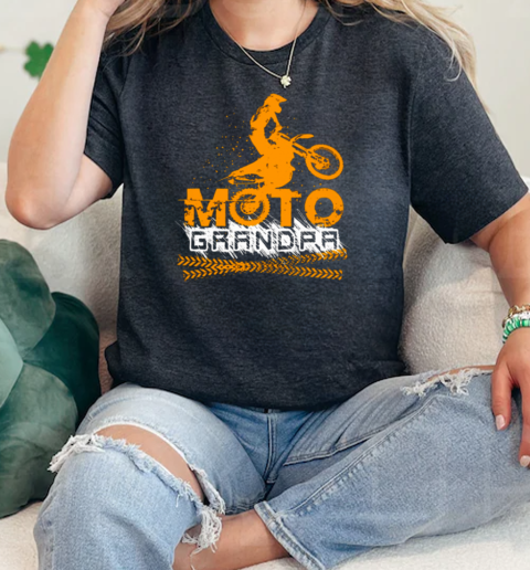 Motocross Moto Grandpa  Classic Womens T-shirt