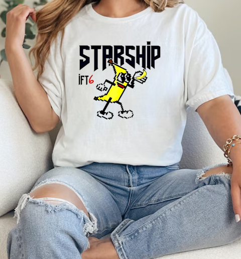 Banana power Starship Flight 6  Classic Womens T-shirt