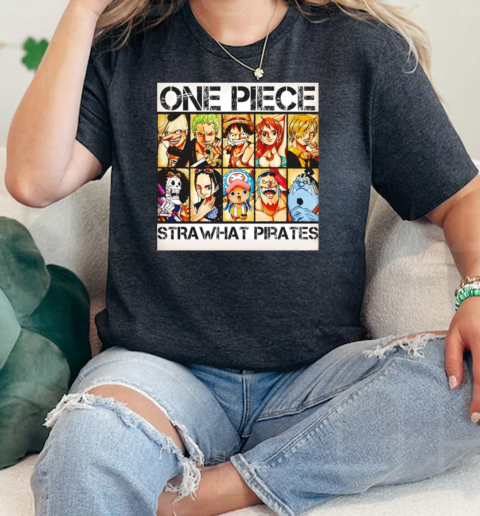 One Piece Straw Hat Pirates Anime cartoon  Classic Womens T-shirt