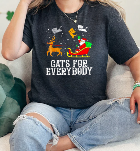 Santa Claus cats for everybody Christmas  Classic Womens T-shirt