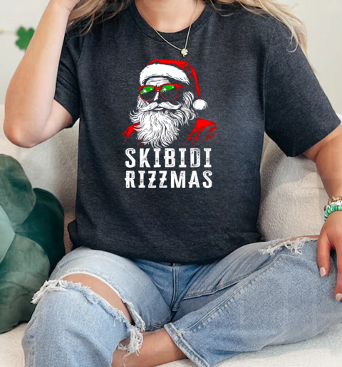 Santa Claus Skibidi Rizzmas Christmas Rizz  Classic Womens T-shirt