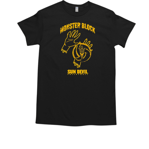 Sun Devil Volleyball monster block T-Shirt