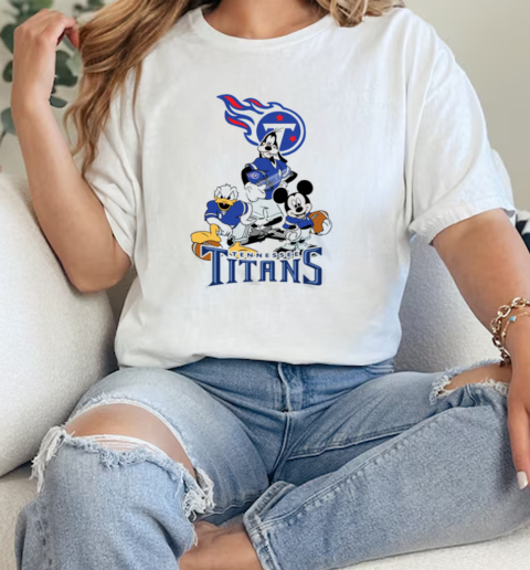 Mickey Pluto Donald Tennessee Titans  Classic Womens T-shirt