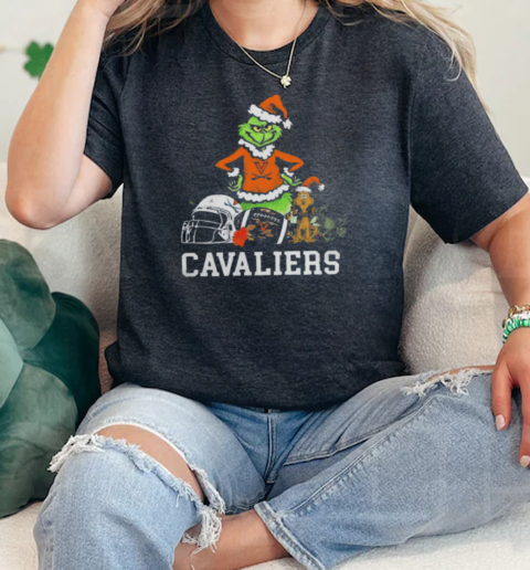 NCAA Grinch Shirt The Grinch And Virginia Cavaliers Christmas  Classic Womens T-shirt