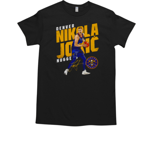 Nikola Jokic Denver Nuggets NBA basketball futuristic signature vintage T-Shirt