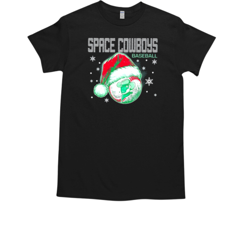 Sugar Land Space Cowboys Santa hat ball Christmas T-Shirt