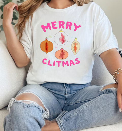 Merry Clitmas Christmas  Classic Womens T-shirt