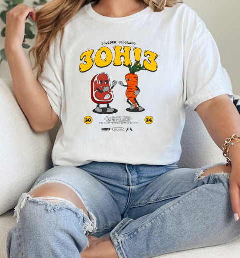 3oh!3 meat and veggies 2024  Classic Womens T-shirt