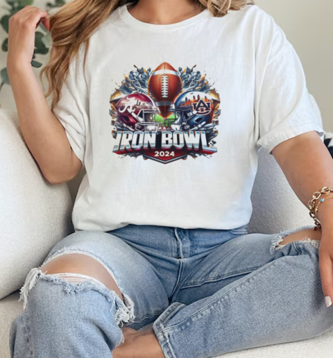 Alabama vs Auburn Iron Bowl 2024 Helmet  Classic Womens T-shirt