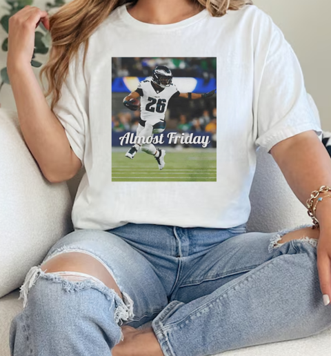 Eagles Almost Friday Saquon Hurdle  Classic Womens T-shirt