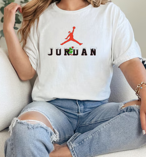 Grinch Jordan Xmas  Classic Womens T-shirt