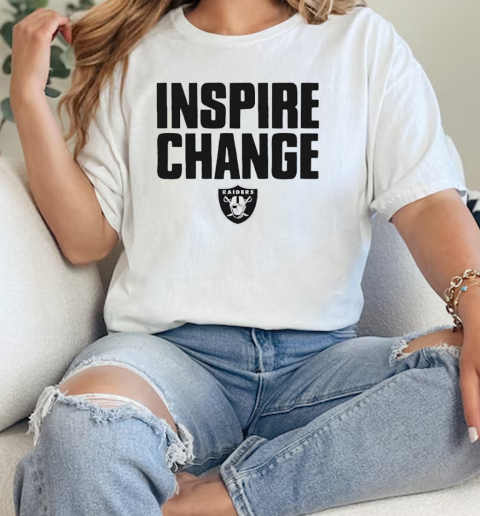 Las Vegas Raiders 2024 inspire change  Classic Womens T-shirt