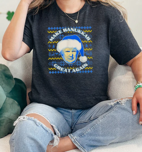 Make Hanukkah Great Again Trump Santa  Classic Womens T-shirt