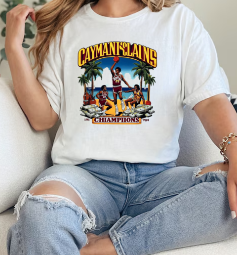 Cayman Islands Champions 191 984 Basketball Beach Scene  Classic Womens T-shirt