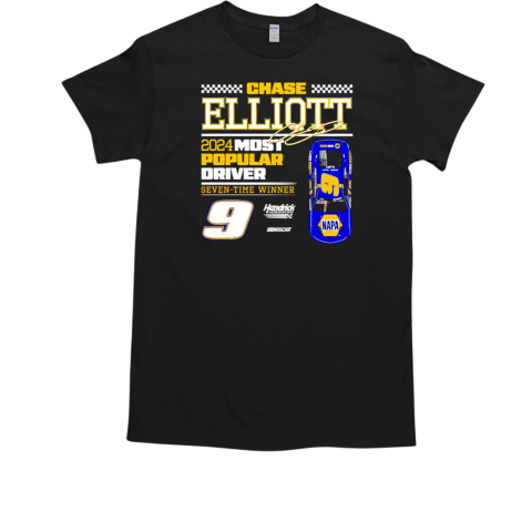 Chase Elliott Hendrick Motorsports Team Collection 2024 Most Popular Driver T-Shirt