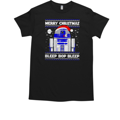 Christmas Droid Merry Christmas bleep bop bleep T-Shirt