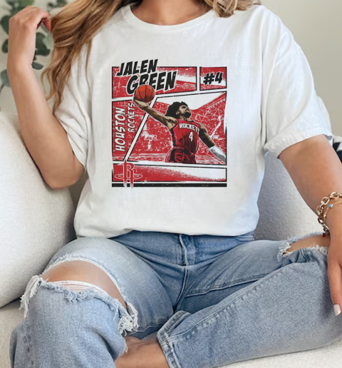 Jalen Green Houston Rockets NBA basketball comic vintage  Classic Womens T-shirt