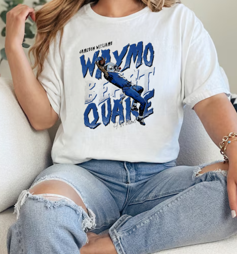 Jameson Williams Miami Dolphins waymo beast quake vintage  Classic Womens T-shirt