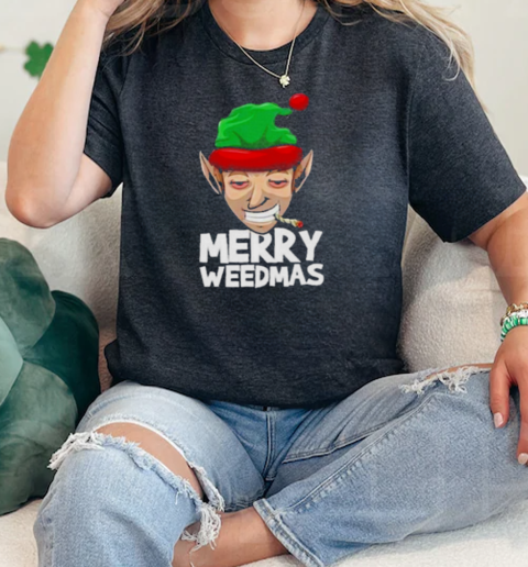 Merry Weedmas 420  Classic Womens T-shirt