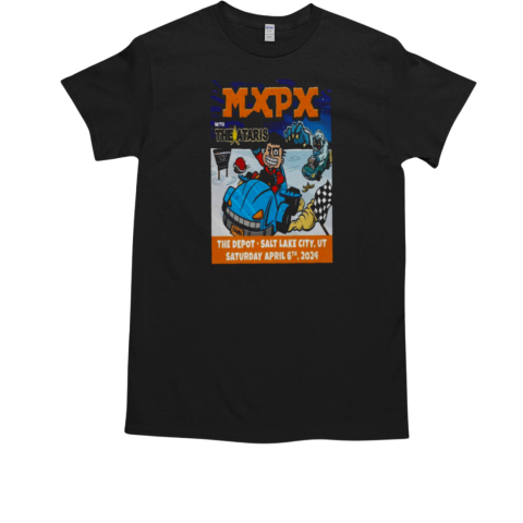 MxPx The Depot, Salt Lake City UT April 6th 2024 Poster Tour T-Shirt