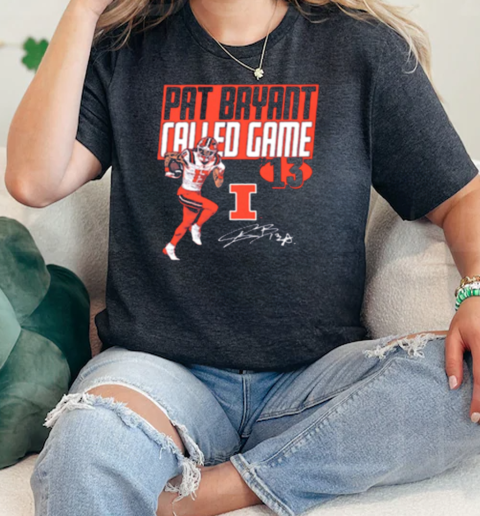 Pat Bryant Called Game Drop Illinois Fighting Illini football Graphic Signature  Classic Womens T-shirt