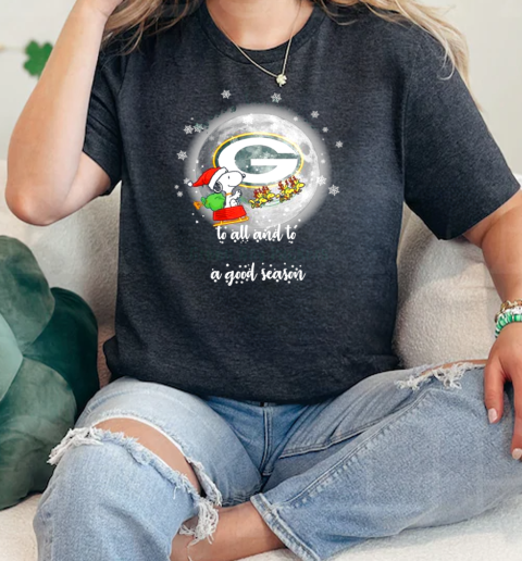 Santa Snoopy merry christmas to all and to Green Bay Packers a good season 2024  Classic Womens T-shirt